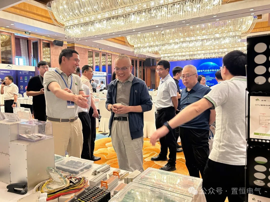 置恒姚總與展會專家交流 展會直擊丨2024中國電氣設(shè)備市場分析研討會:置恒榮獲先進(jìn)單位稱號(圖6)